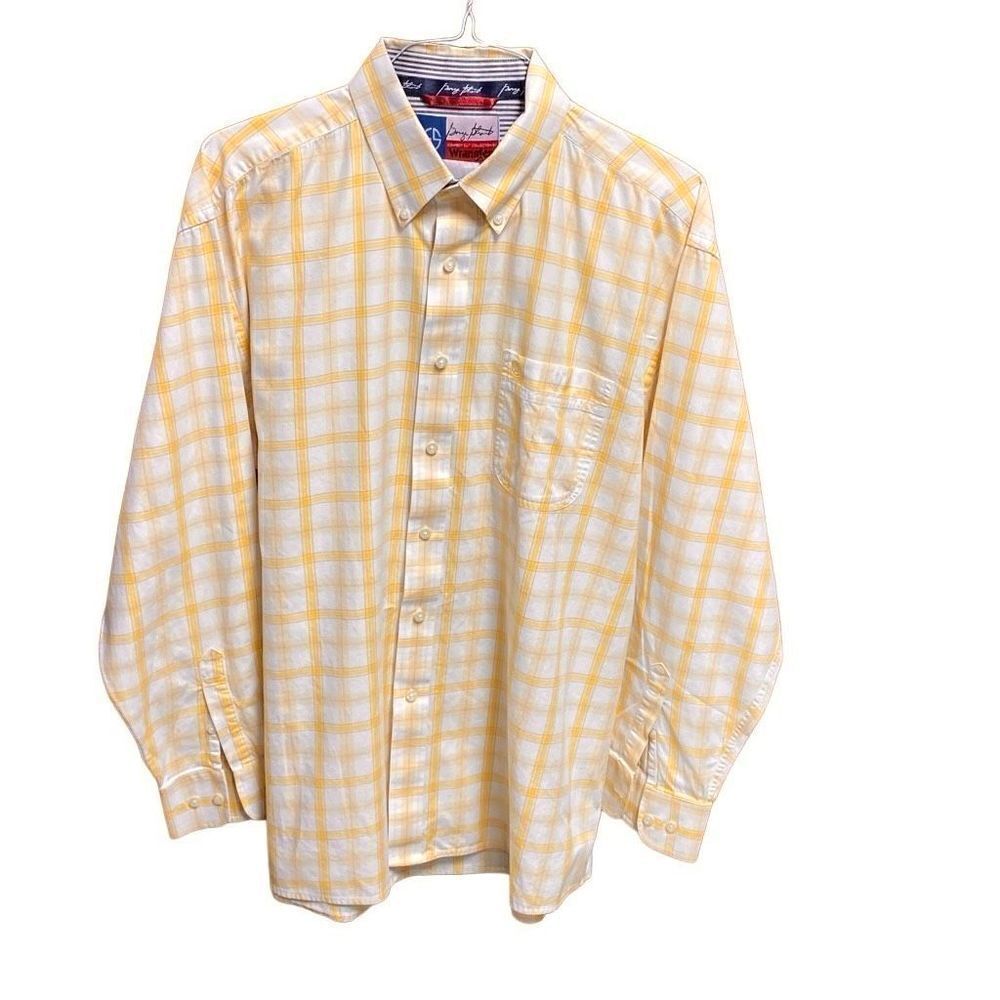 George Straight Cowboy Cut Collection By Wrangler
Yellow Plaid Button Down Size